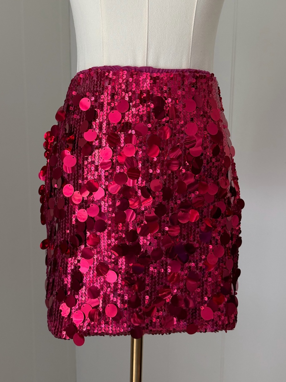Fuchsia Sequin Mini Skirt - Women's Party Skirt— Perfect For Concert